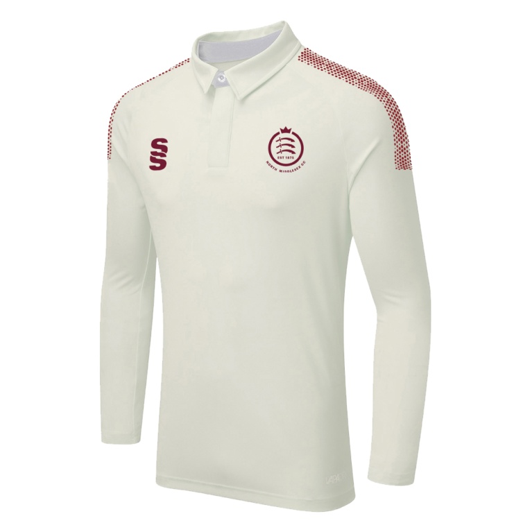 NORTH MIDDLESEX CC DUAL LONG SLEEVE CRICKET SHIRT (WOMENS)-Ivory
