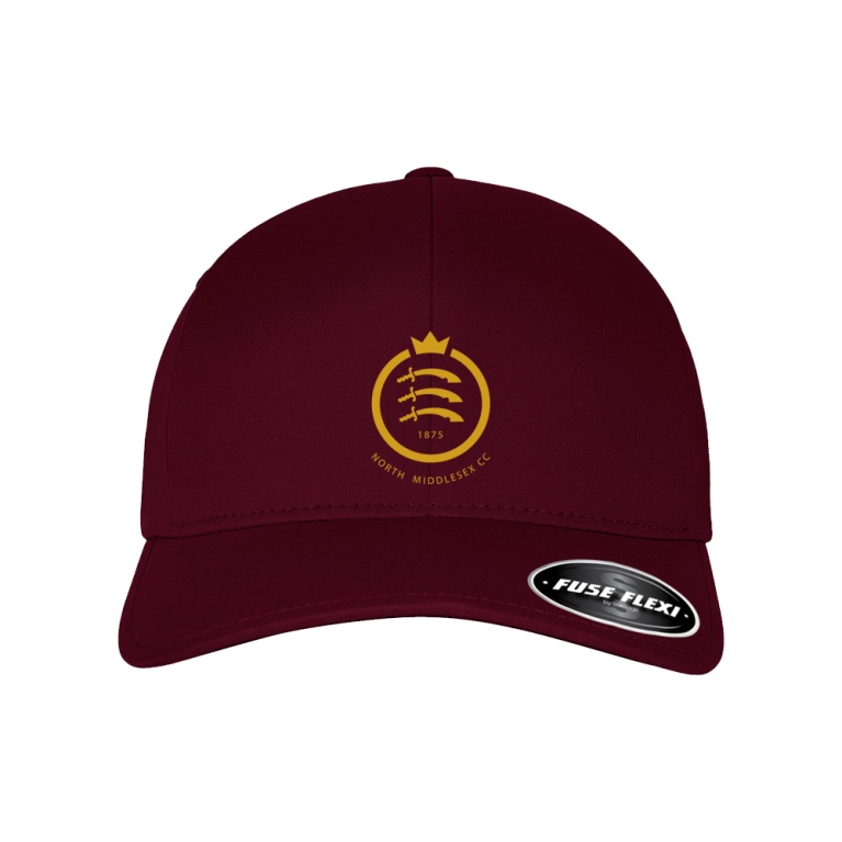 NORTH MIDDLESEX CC Fuse Flexi Cap - Maroon